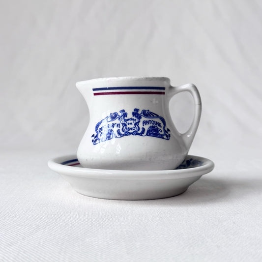 Antoines Restaurant Creamer & Saucer