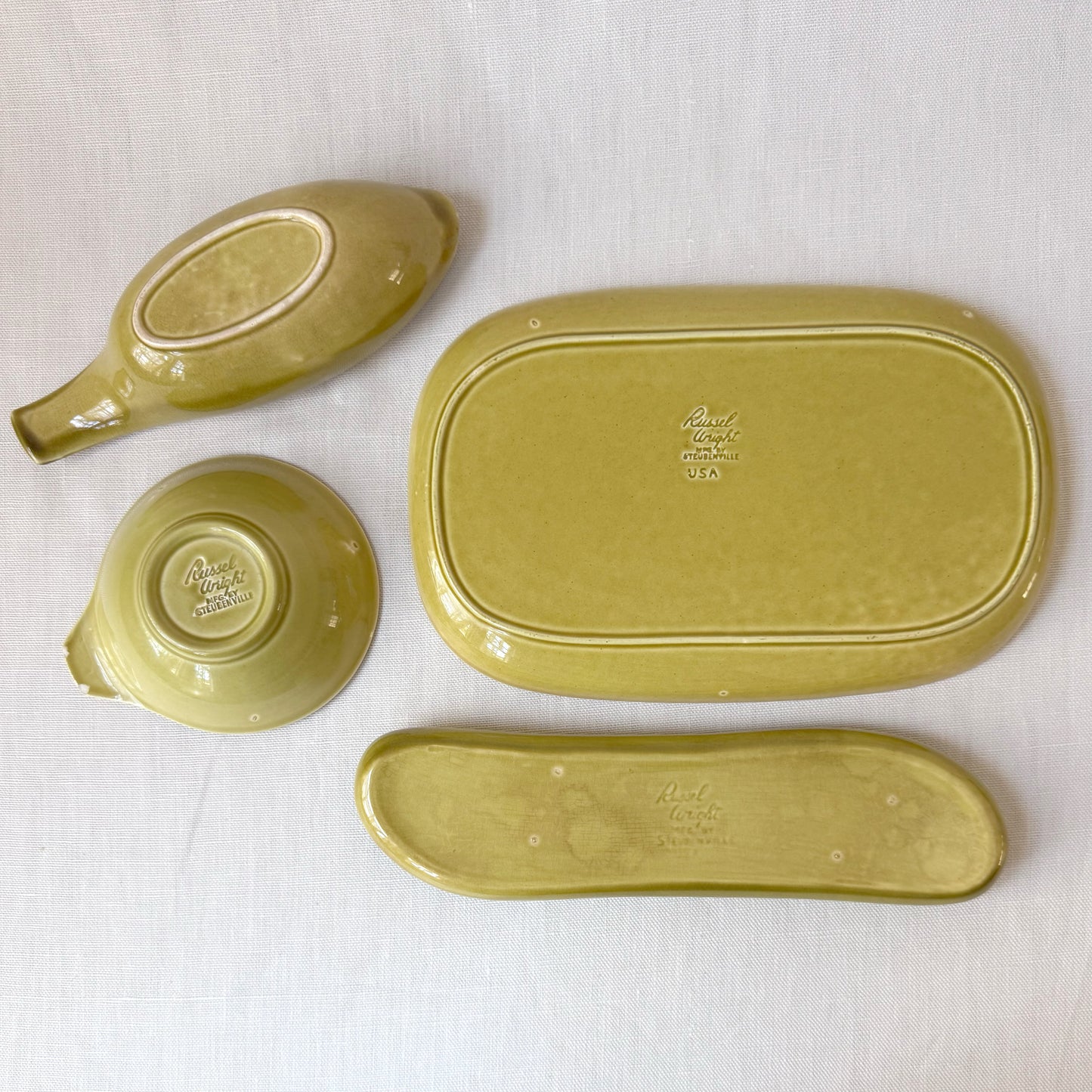 MCM 'Russel Wright: Steubenville' Chartruese Serving Dishes