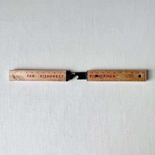 Novelty 'Honest Fisherman' Knife & Ruler