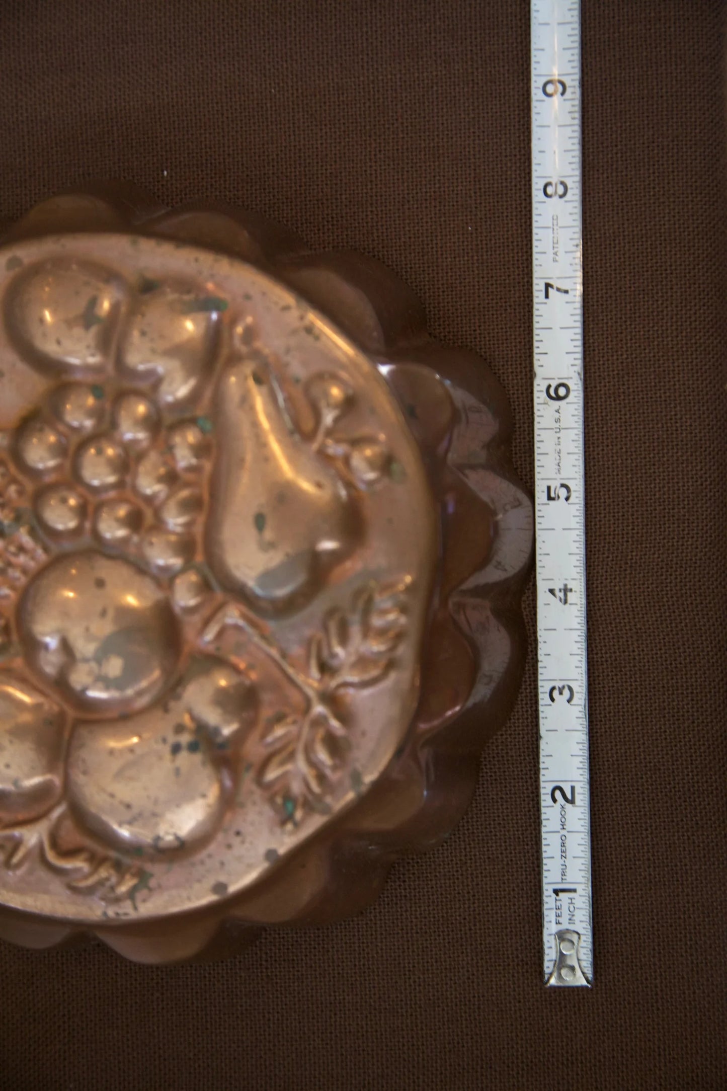 Vintage Copper Mold - Fruit Medley