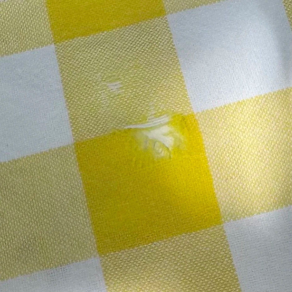 Vintage Yellow & White Gingham Napkin Set