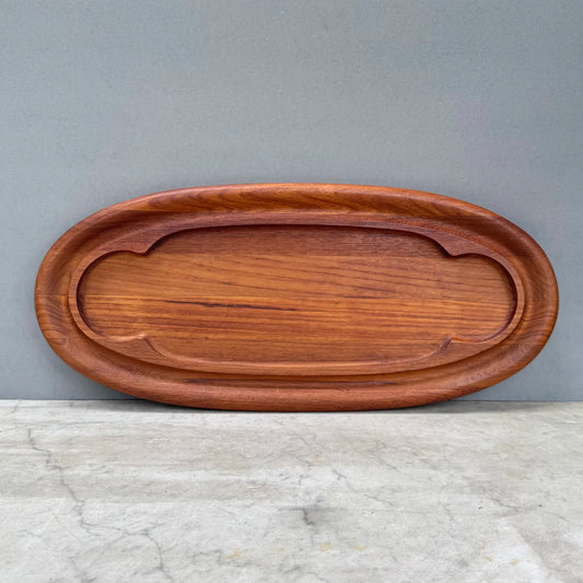 MCM 'Dansk' Oval Wooden Serving Tray