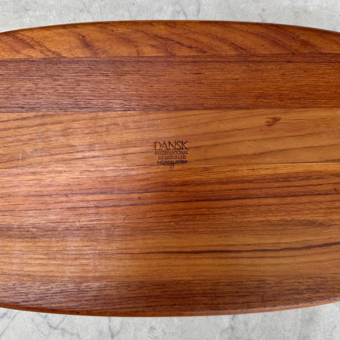 MCM 'Dansk' Oval Wooden Serving Tray