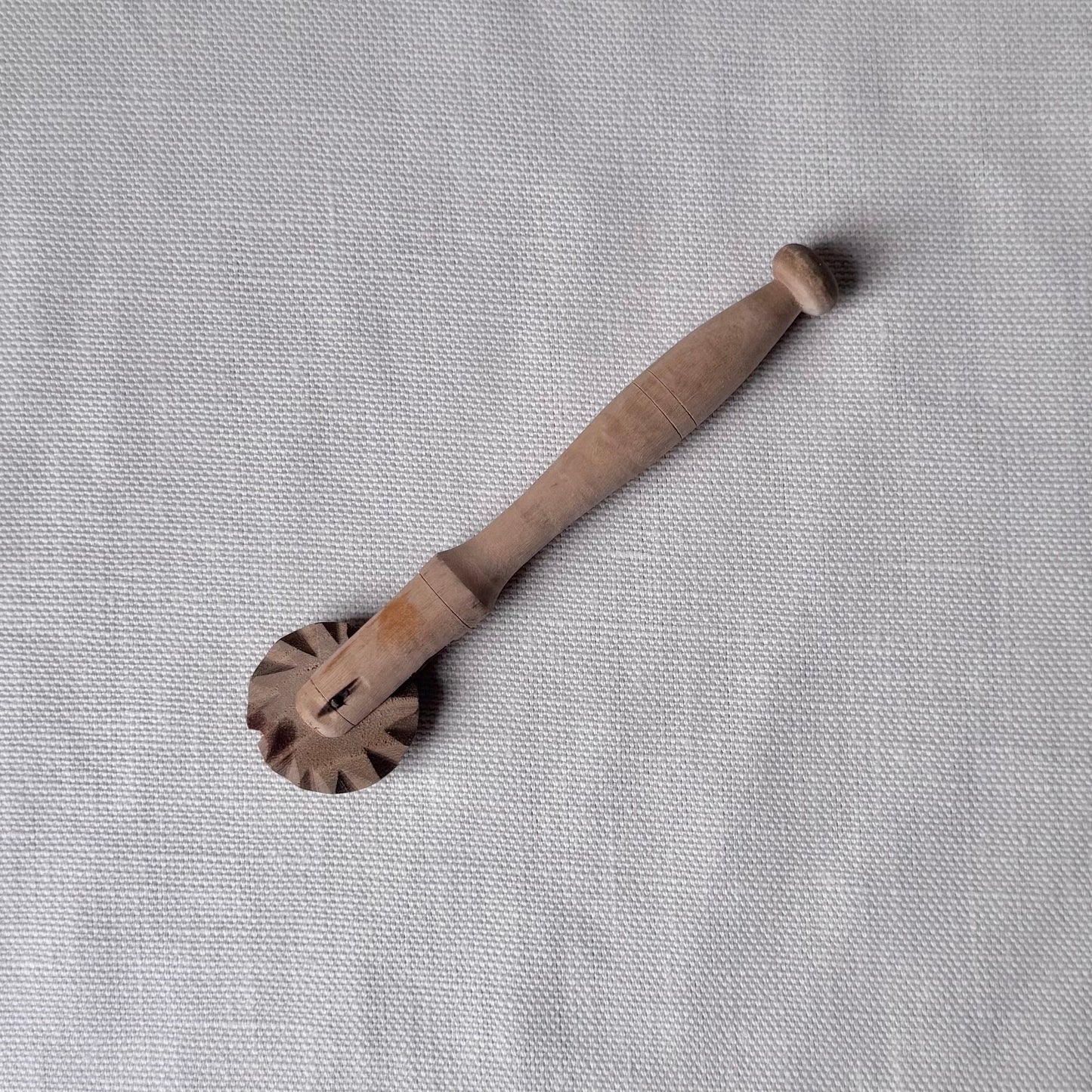Hand Carved Wooden Dough Cutter