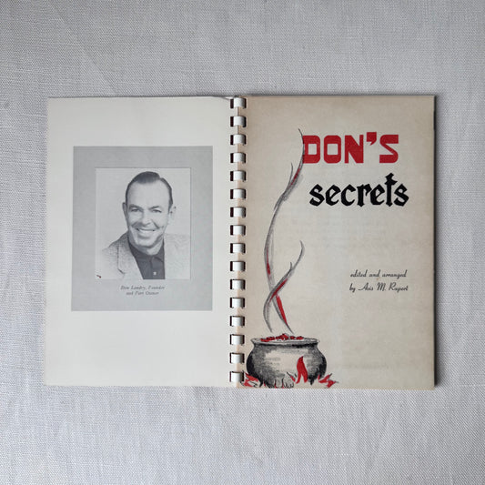 1950's 'Don's Secret's' Cajun Cookbook