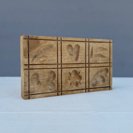 Homemade Wooden Carved Cookie Press