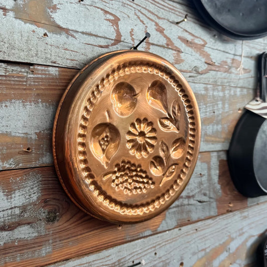 Vintage Fruit & Flower Copper Mold