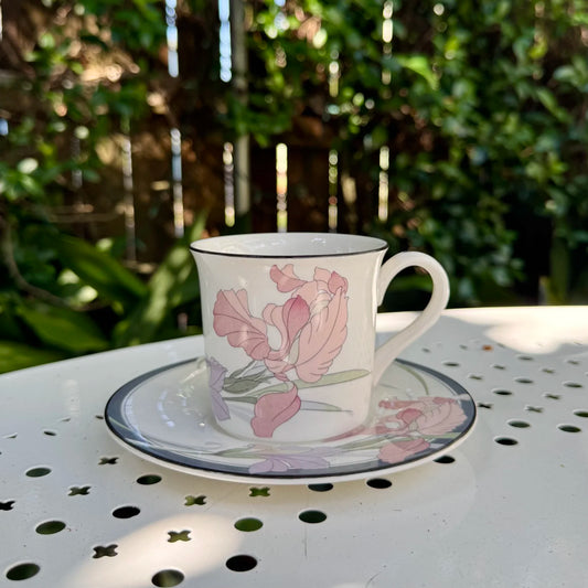 1980's 'Noritake' Cafe du Soir Cup & Saucer Set