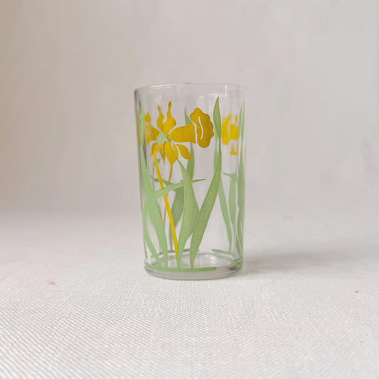 1940's Hazel Atlas 'Swanky Swig' Flower Juice Glasses