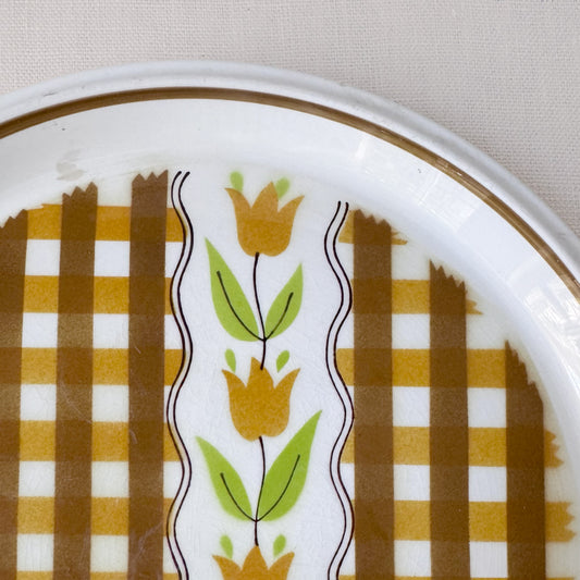 1970's 'Country Gingham' Serving Plate