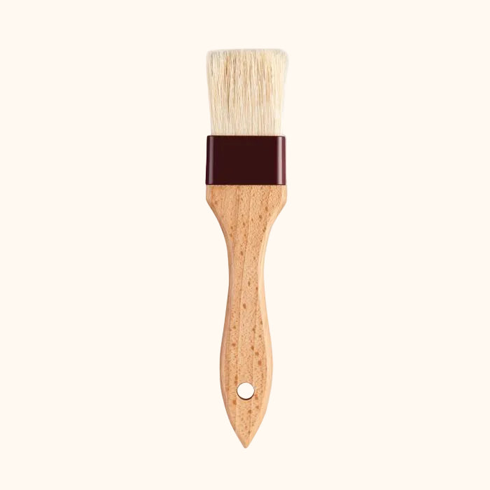 New Natural Bristle Ferrule Pastry Brush 1.5"