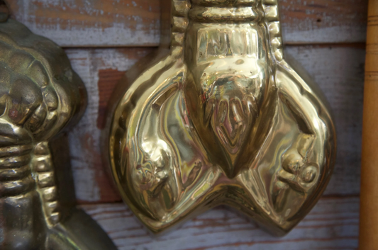 Twin Brass Lobster Molds