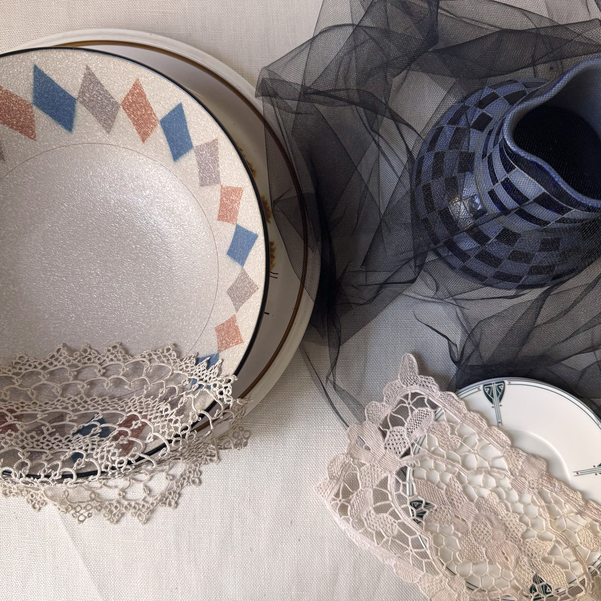 Vintage Hand Crochet Lace Doily