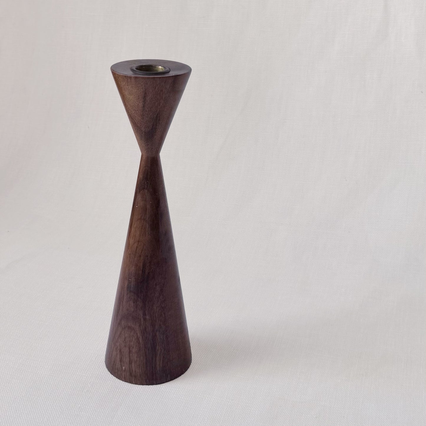 MCM Myrtle Wood Candlestick
