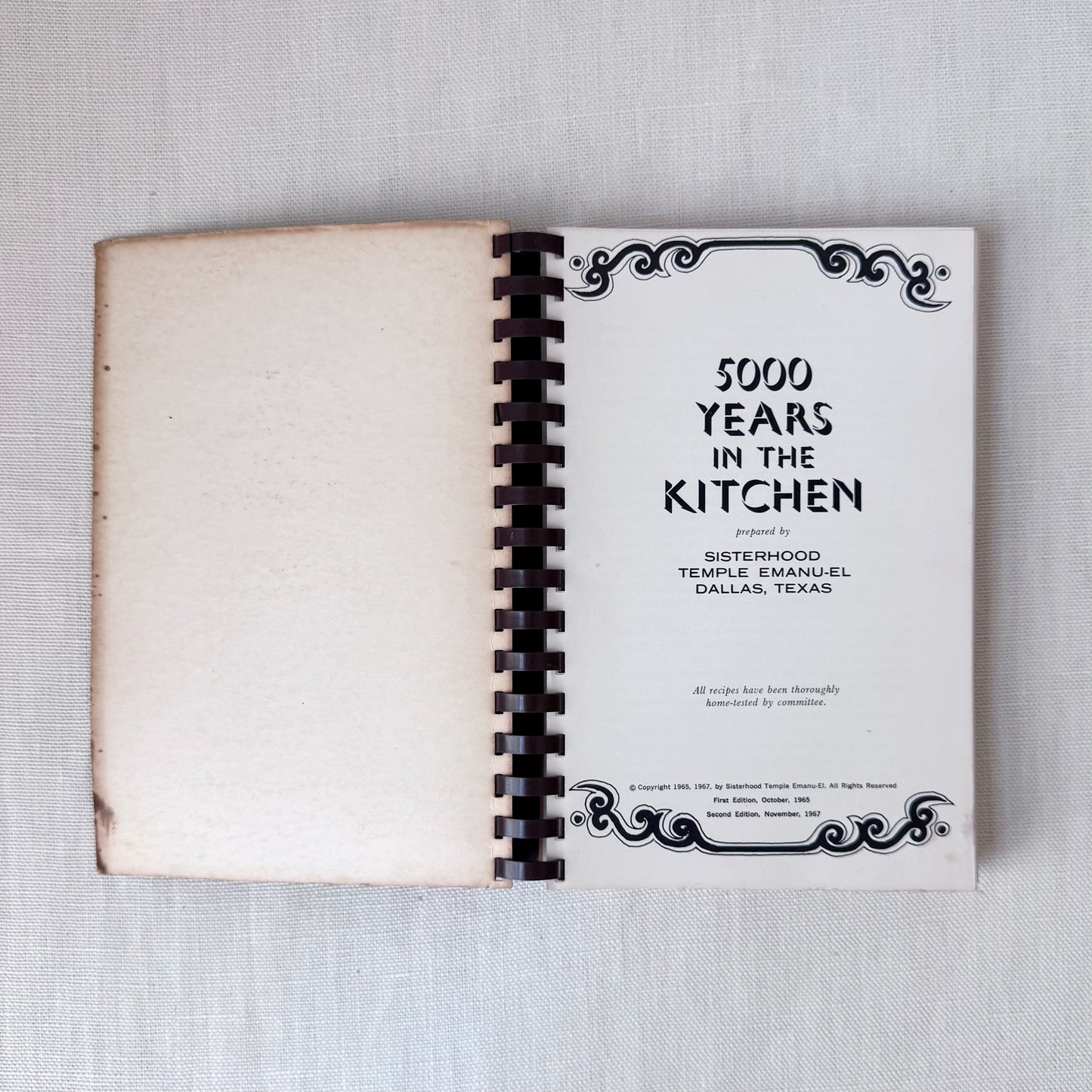 1967 '5,000 Years in the Kitchen' Cookbook