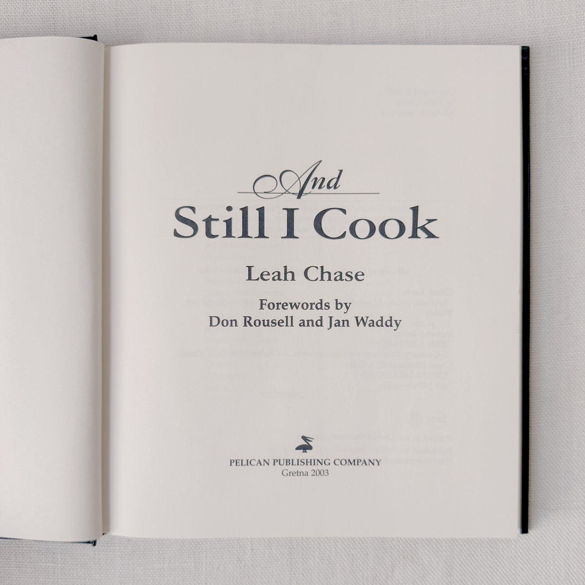 1st Edition Signed ‘And Still I Cook’ Leah Chase Cookbook