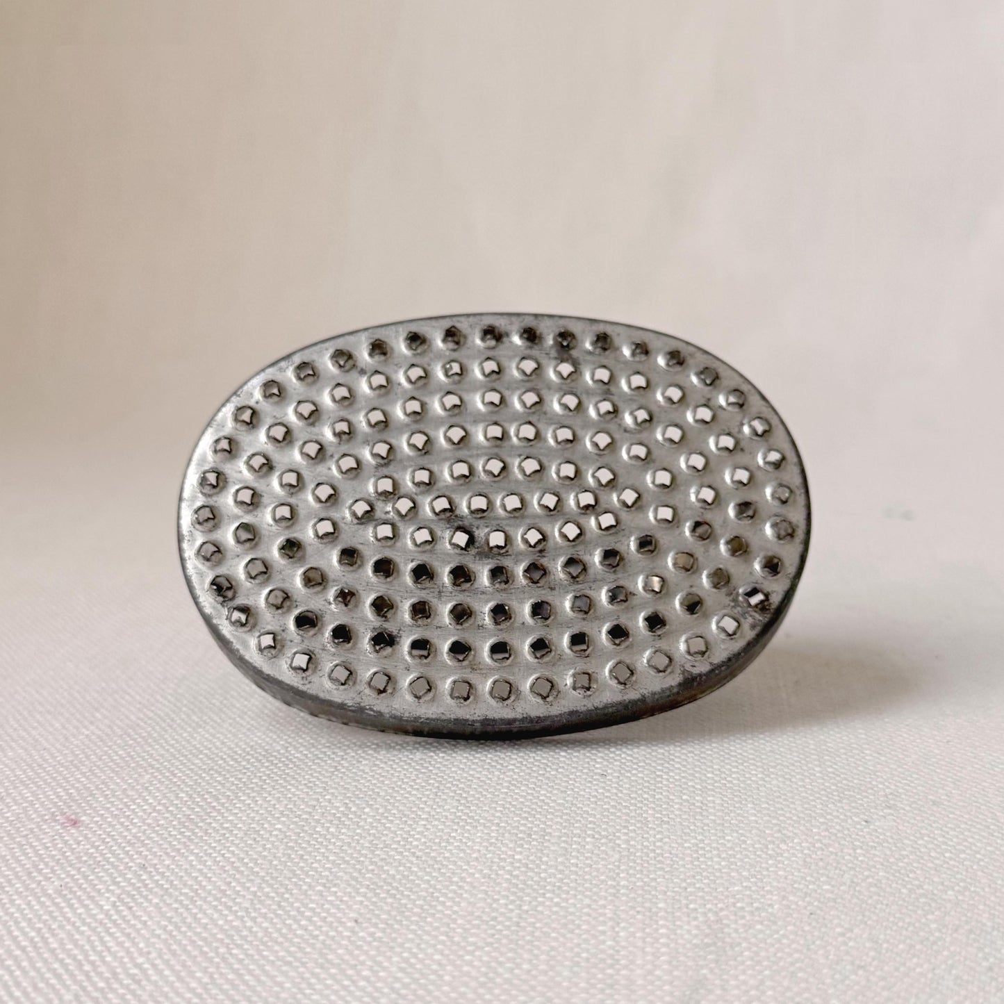 19th Century Oval Tin Grater