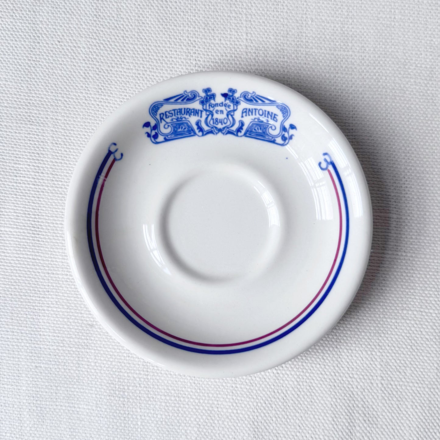 Antoines Restaurant Creamer & Saucer