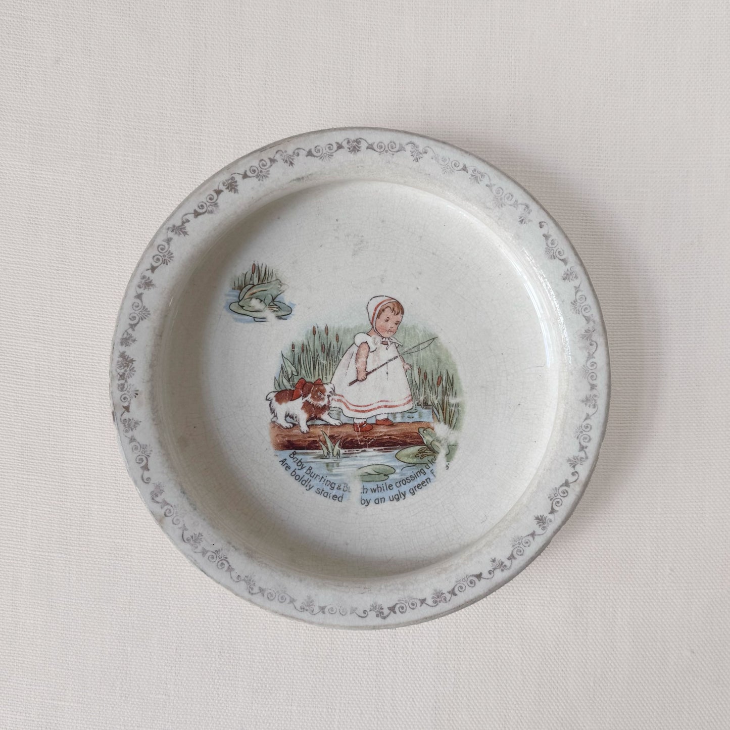 Early 19th Century Transferware Baby Plate
