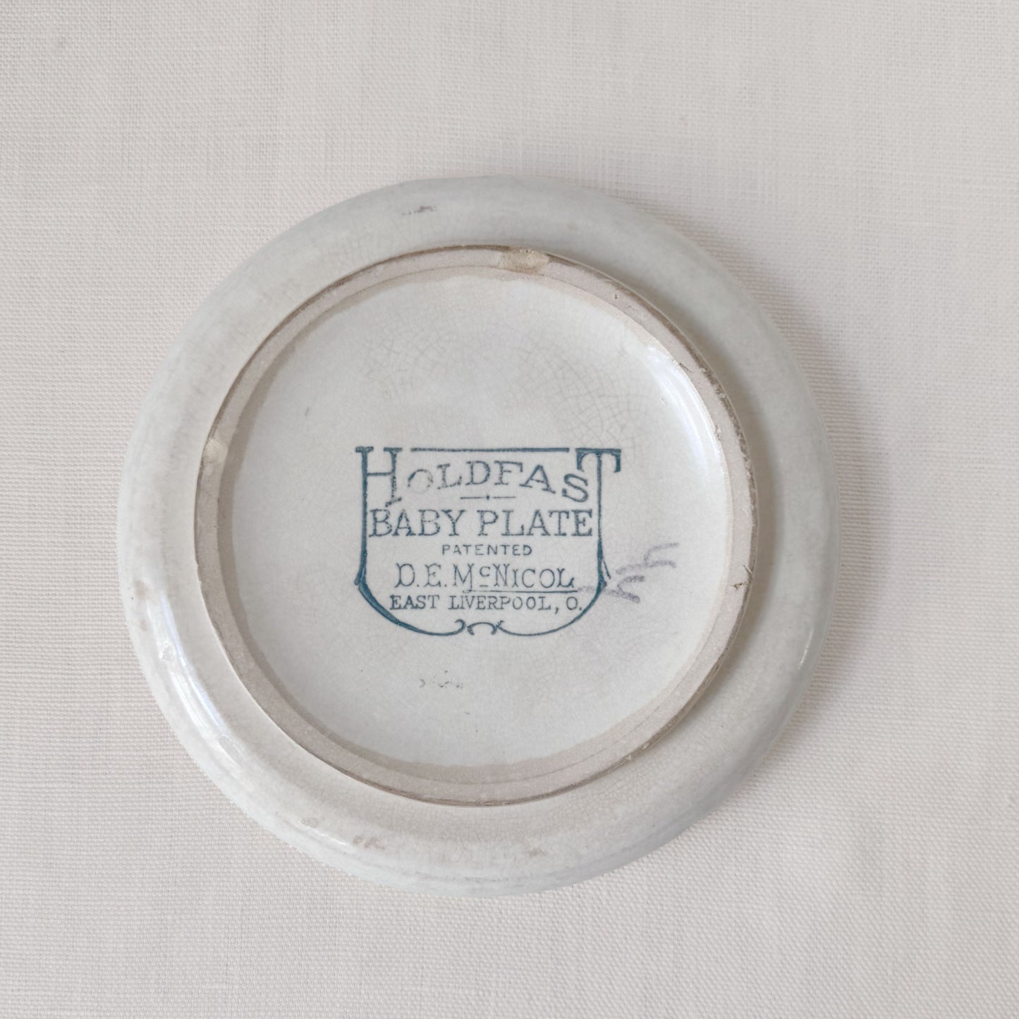 Early 19th Century Transferware Baby Plate