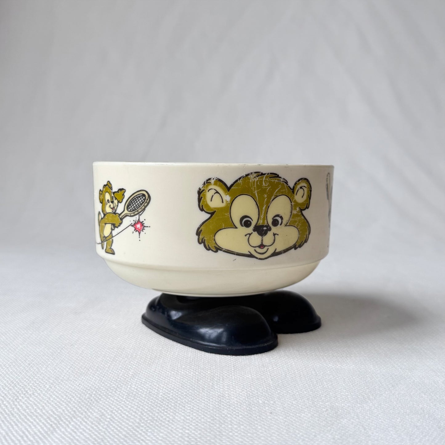 80's Cartoon Bear Child's Cereal Bowl