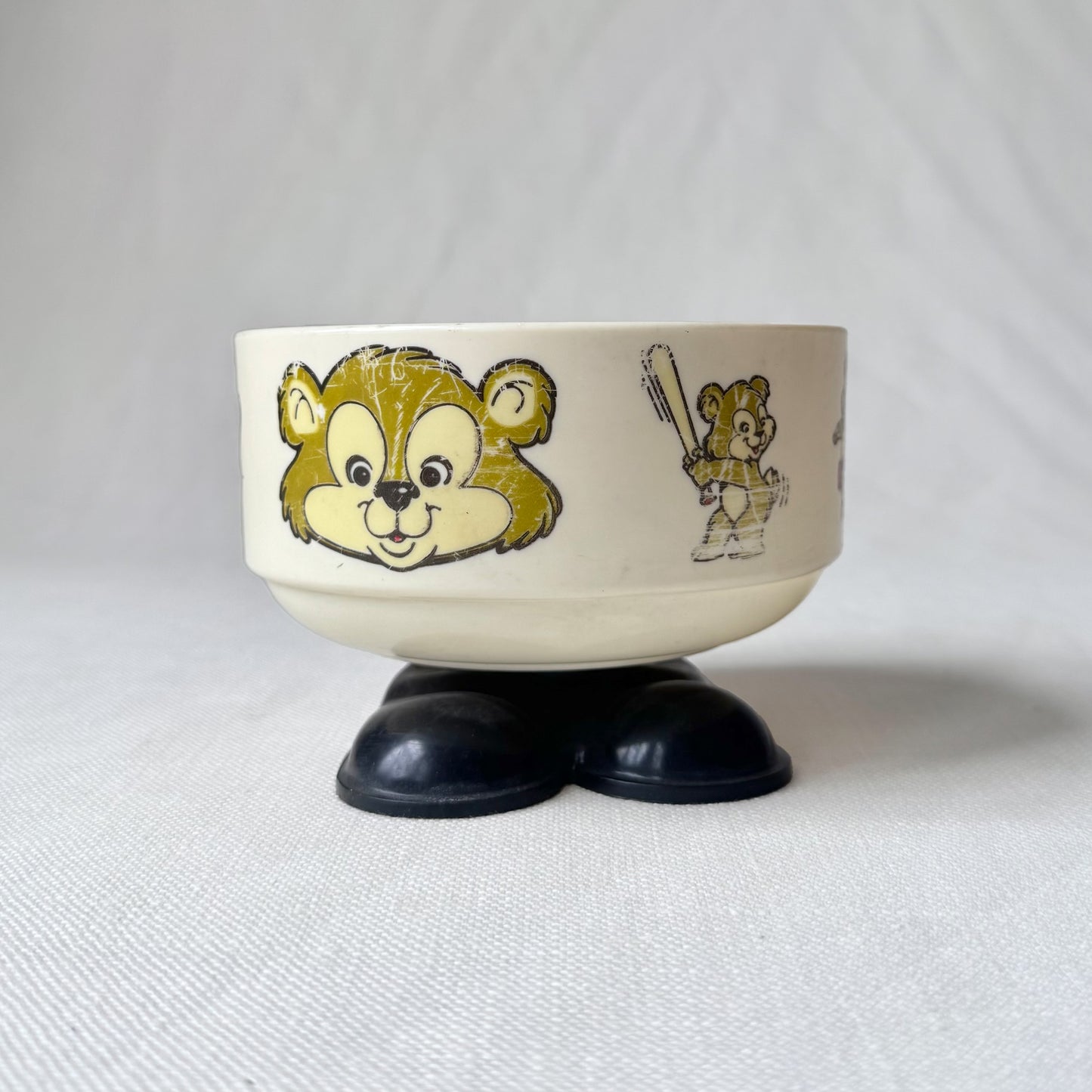 80's Cartoon Bear Child's Cereal Bowl