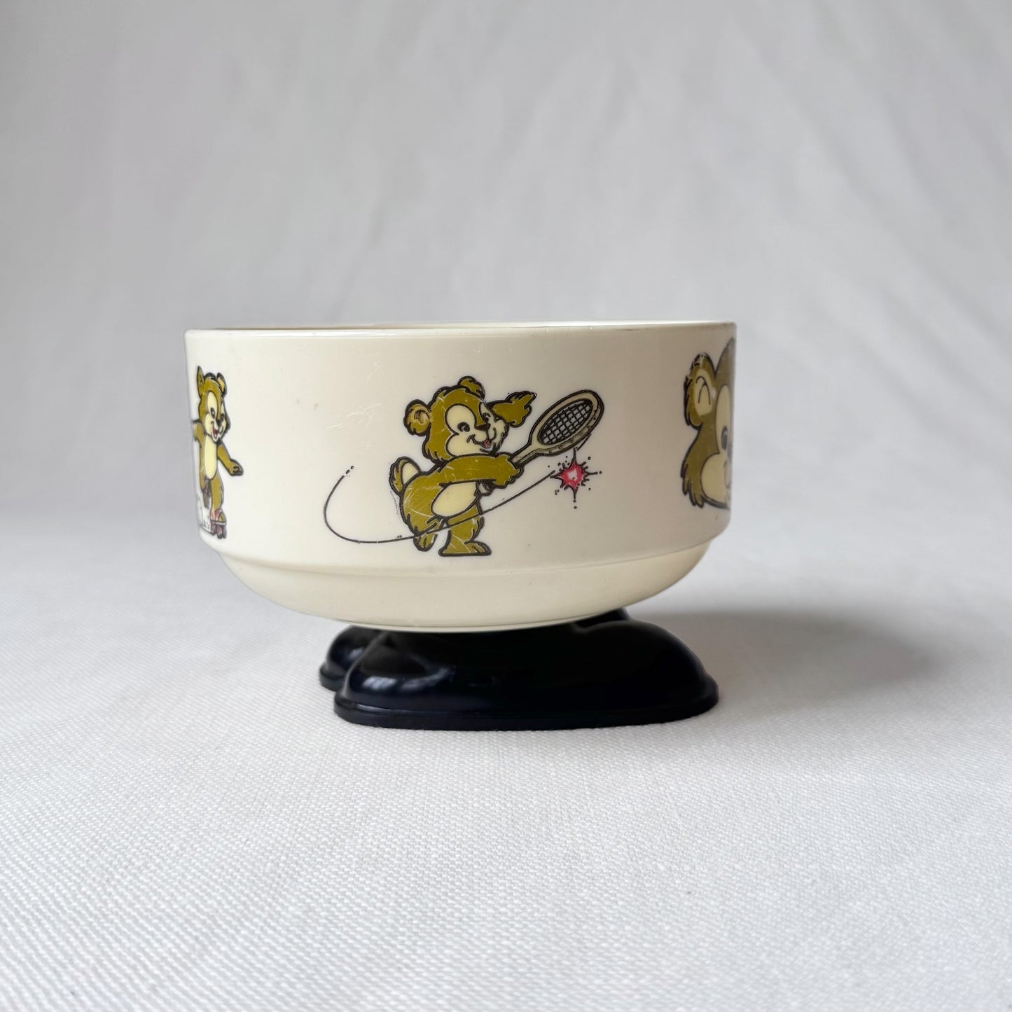 80's Cartoon Bear Child's Cereal Bowl