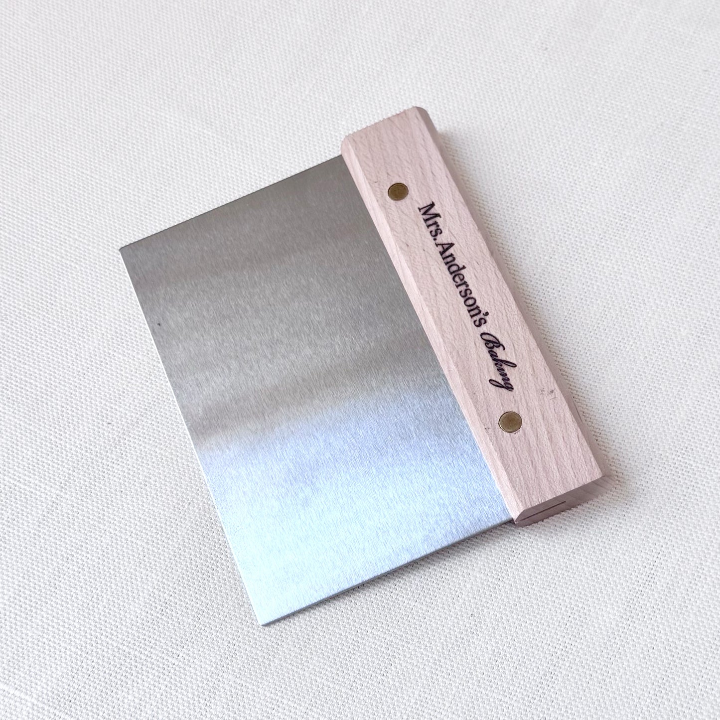 New - Dough Scraper w/ Wooden Handle
