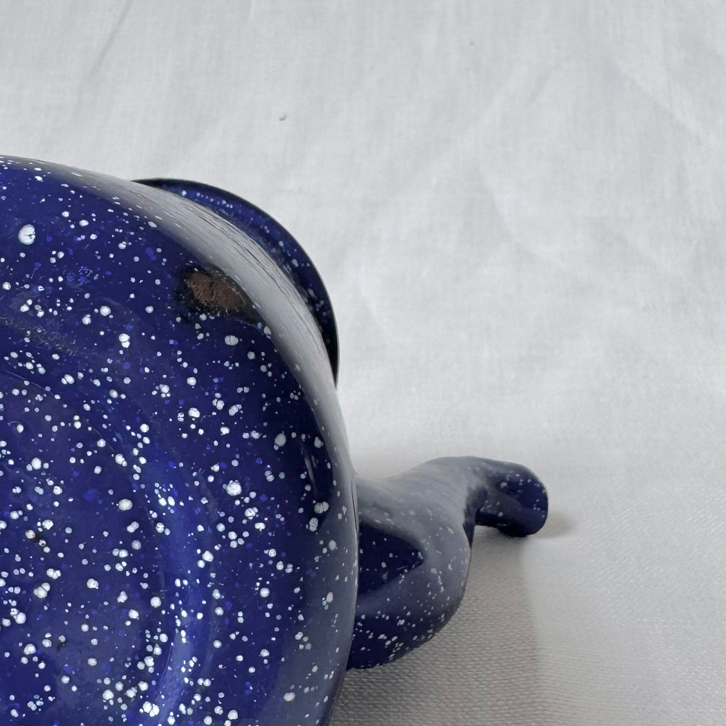 Blue Splatter Enamelware Coffee Pot