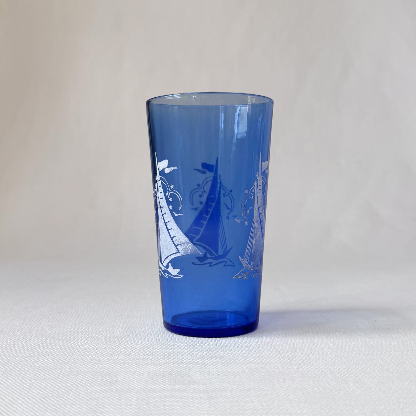 Vintage 'Hazel Atlas' Blue Sportsman Sailing Glasses