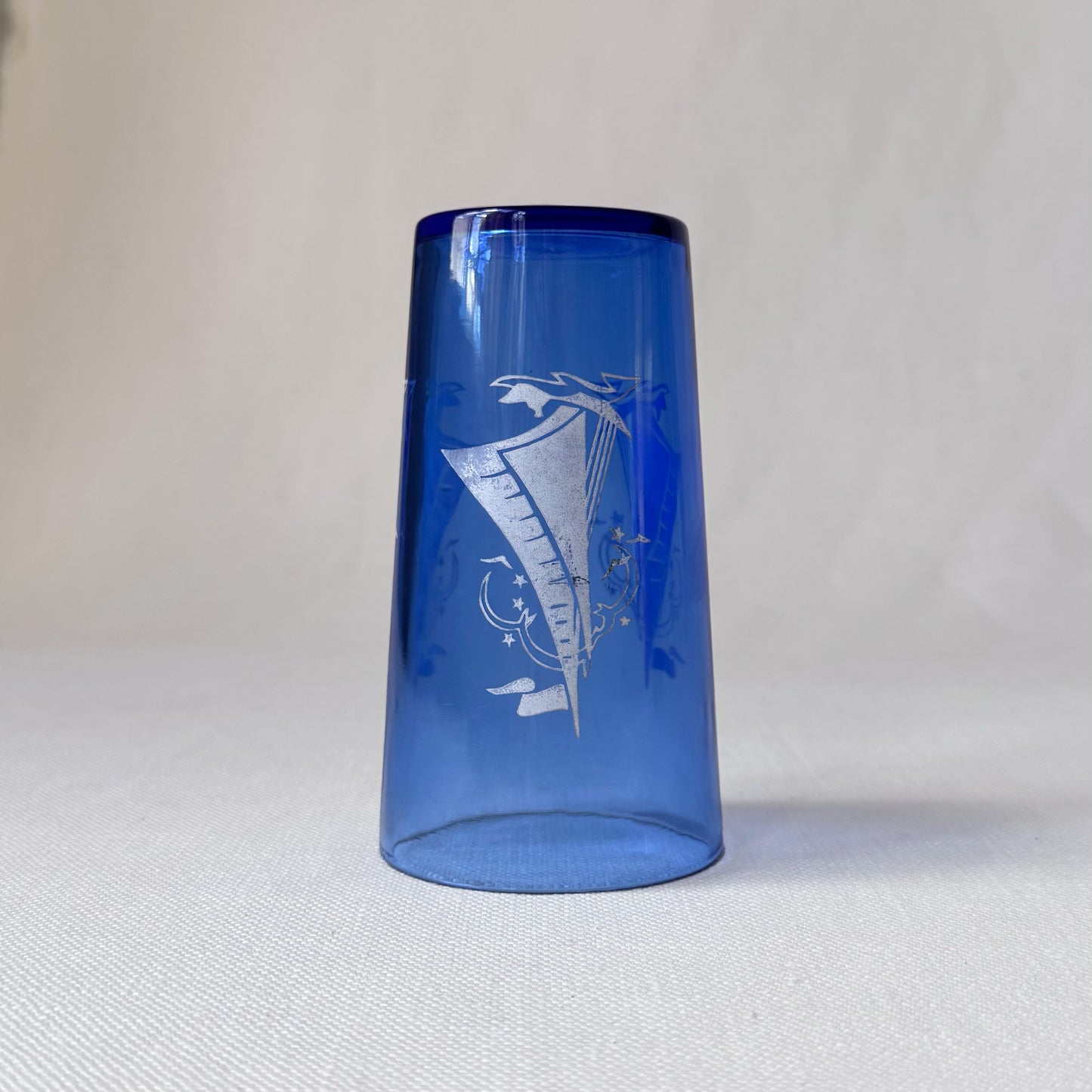 Vintage 'Hazel Atlas' Blue Sportsman Sailing Glasses