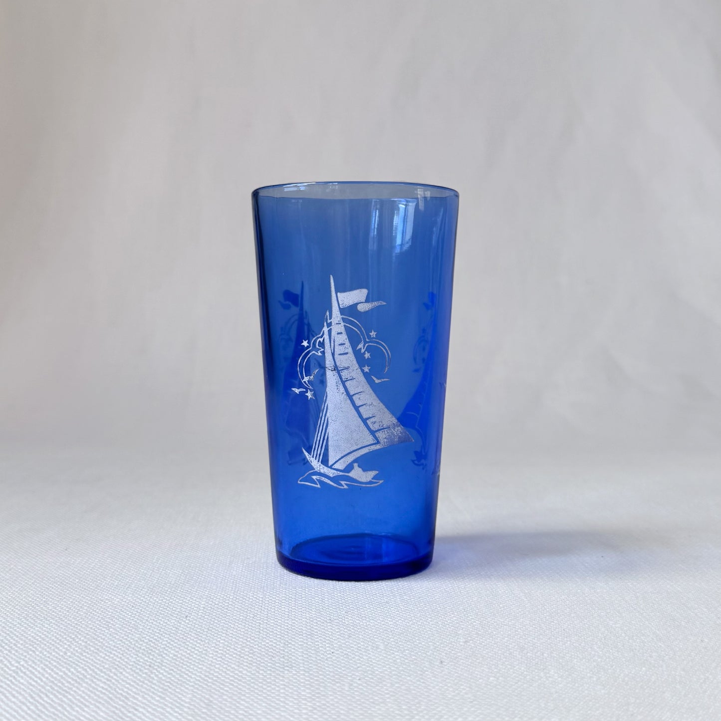 Vintage 'Hazel Atlas' Blue Sportsman Sailing Glasses