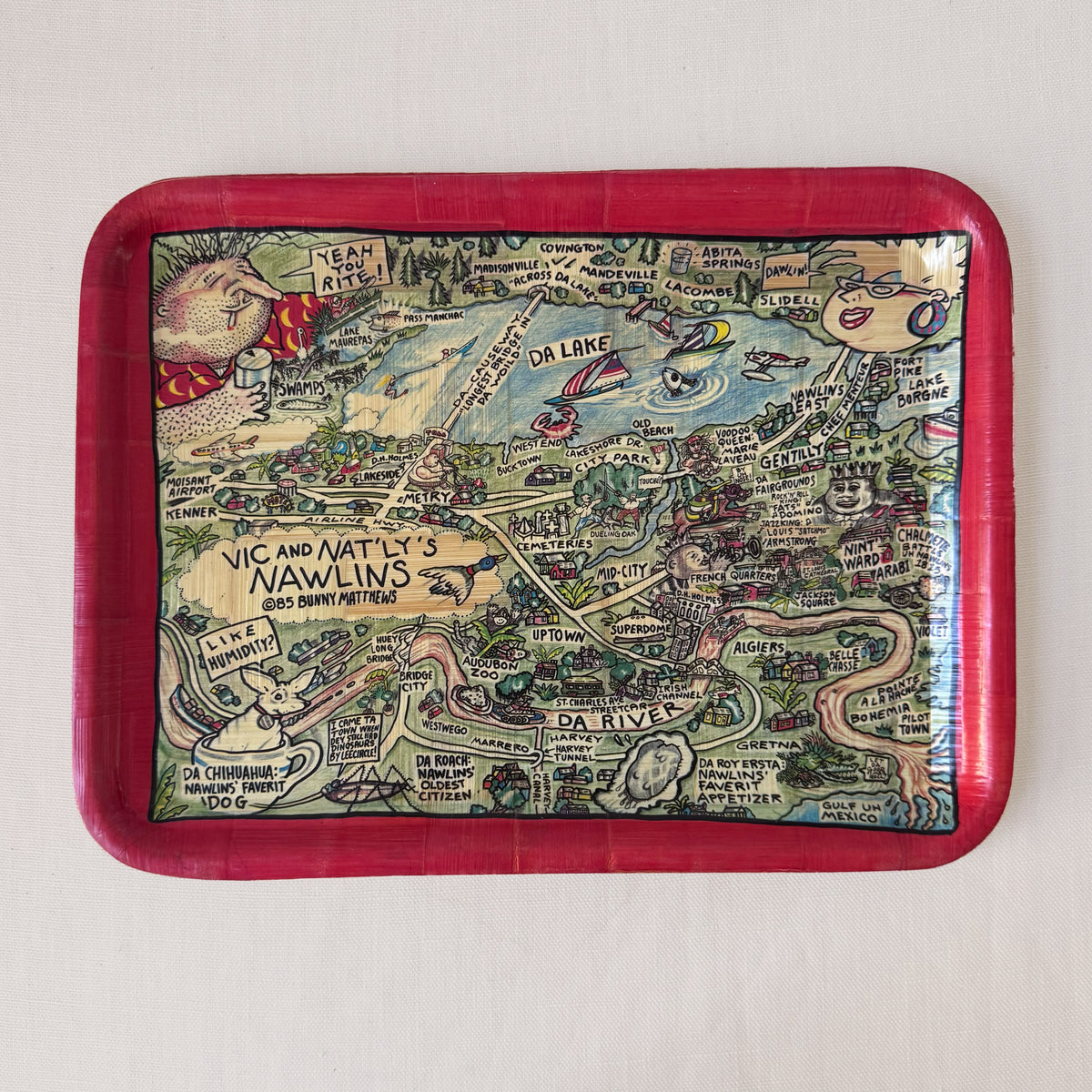 1985 Bunny Mathews Bamboo Trays