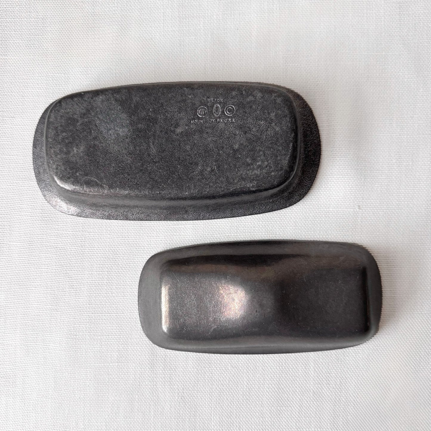 Pewter Butter Dish & Lid
