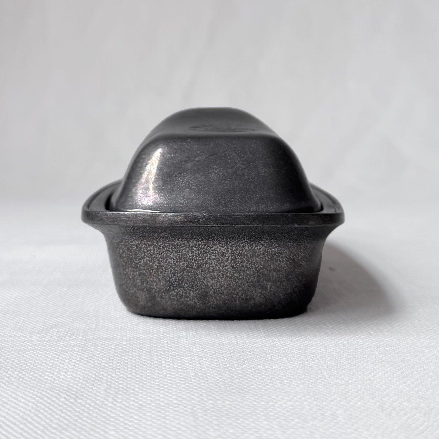 Pewter Butter Dish & Lid