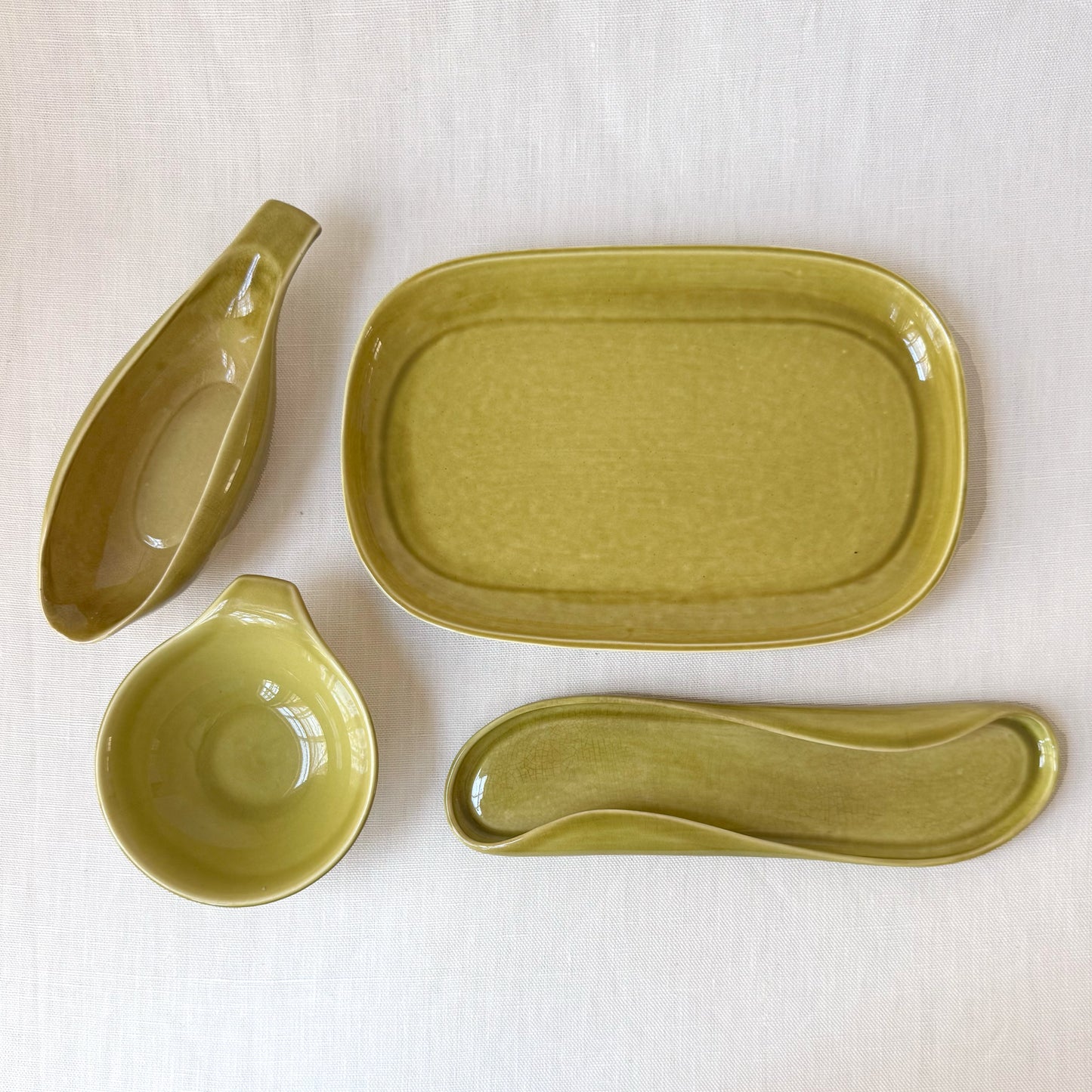 MCM 'Russel Wright: Steubenville' Chartruese Serving Dishes