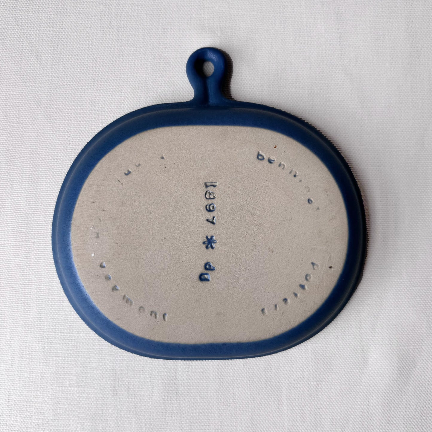 Bennington Pottery Blue Cheese Plate