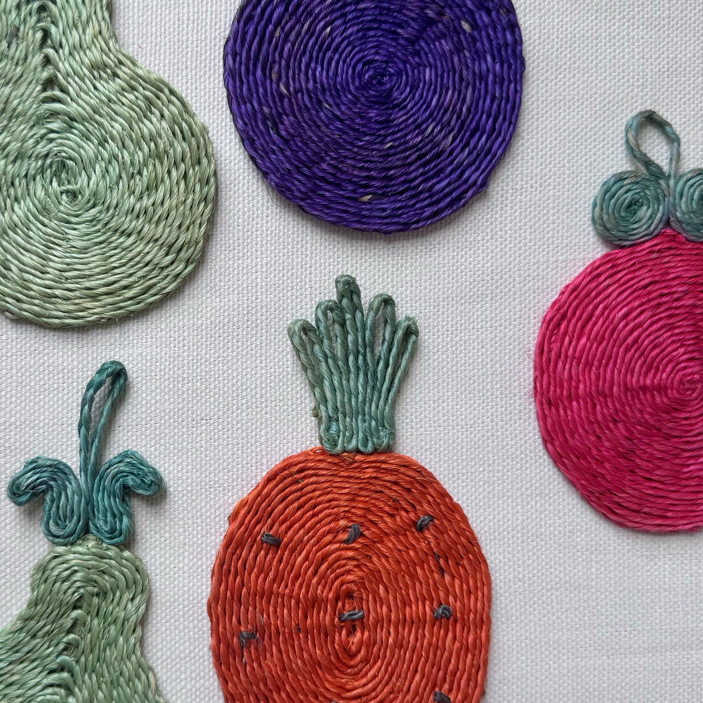 Fruit Woven Coasters Set