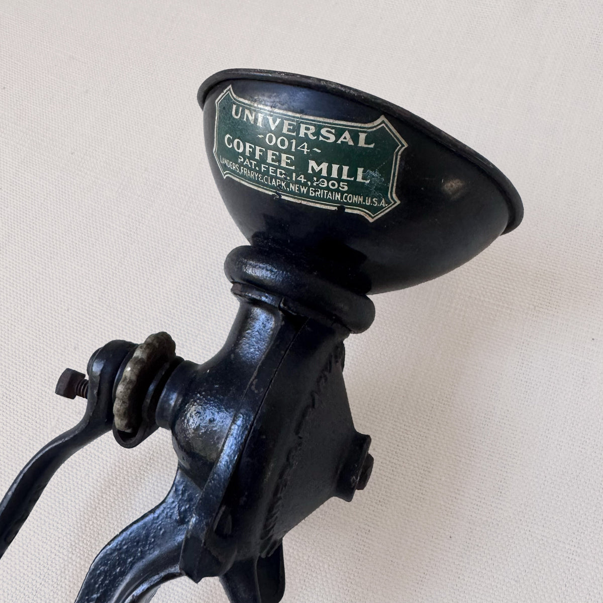 Antique Table Mounted Coffee Mill