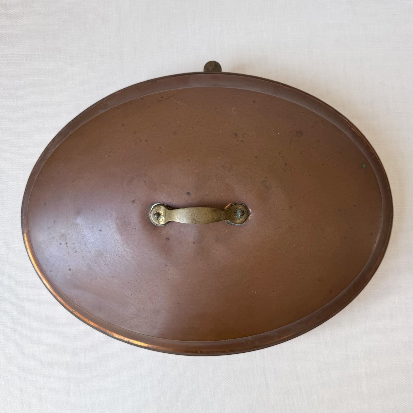 Copper Oval Warming Platter
