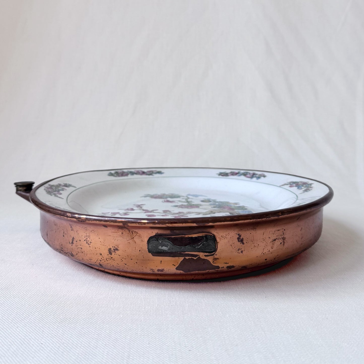 Copper Oval Warming Platter
