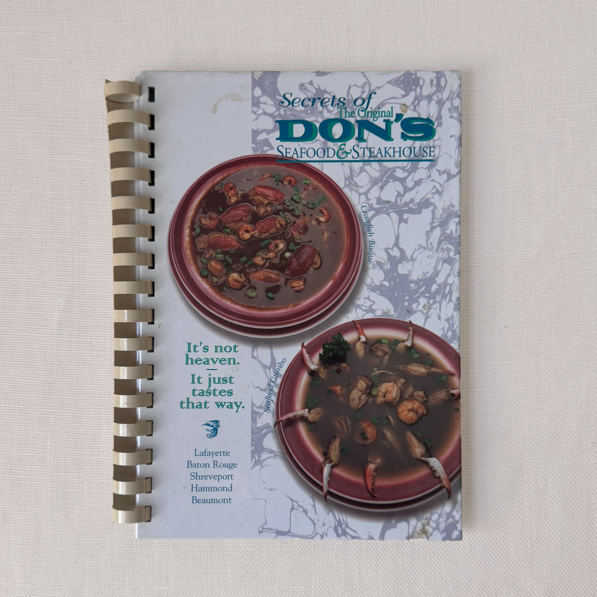 1998 ‘Secrets of Original Don’ Seafood & Steakhouse’ Cookbook