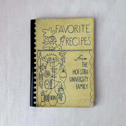 1968 'Favorite Recipe’s from the Hofstra University Family' Cookbook