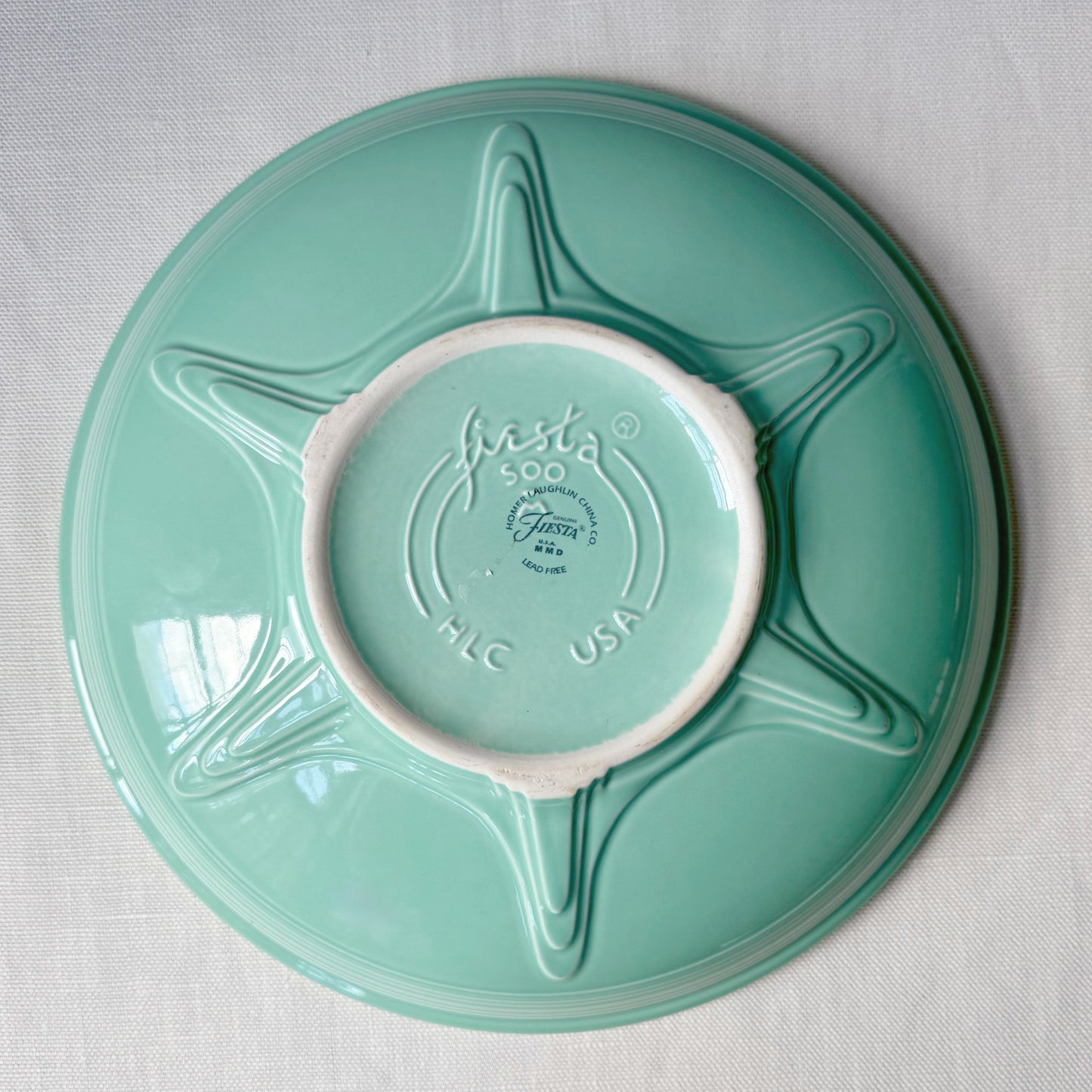 'Fiesta' Sea Mist Green Serving Bowl