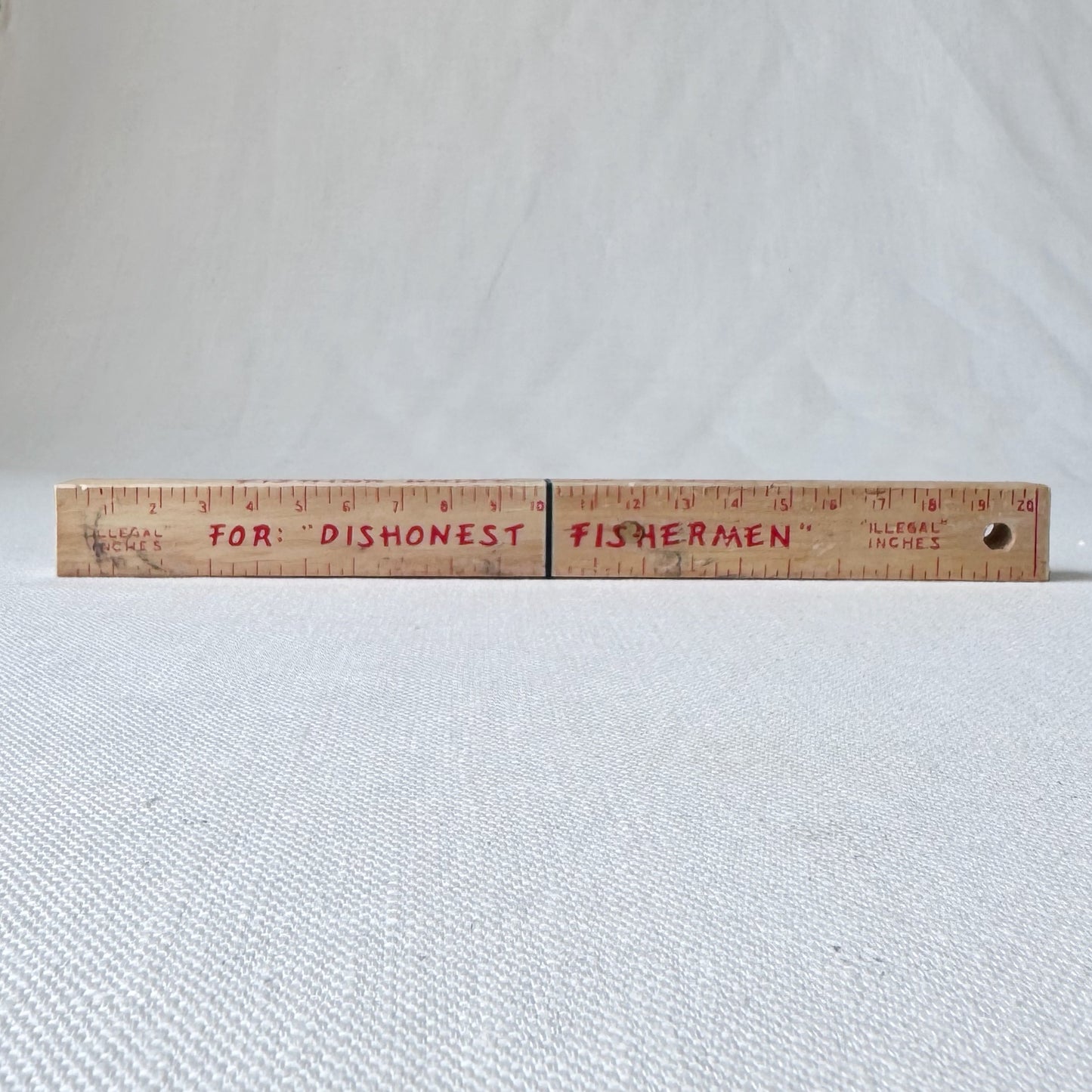 Novelty 'Honest Fisherman' Knife & Ruler