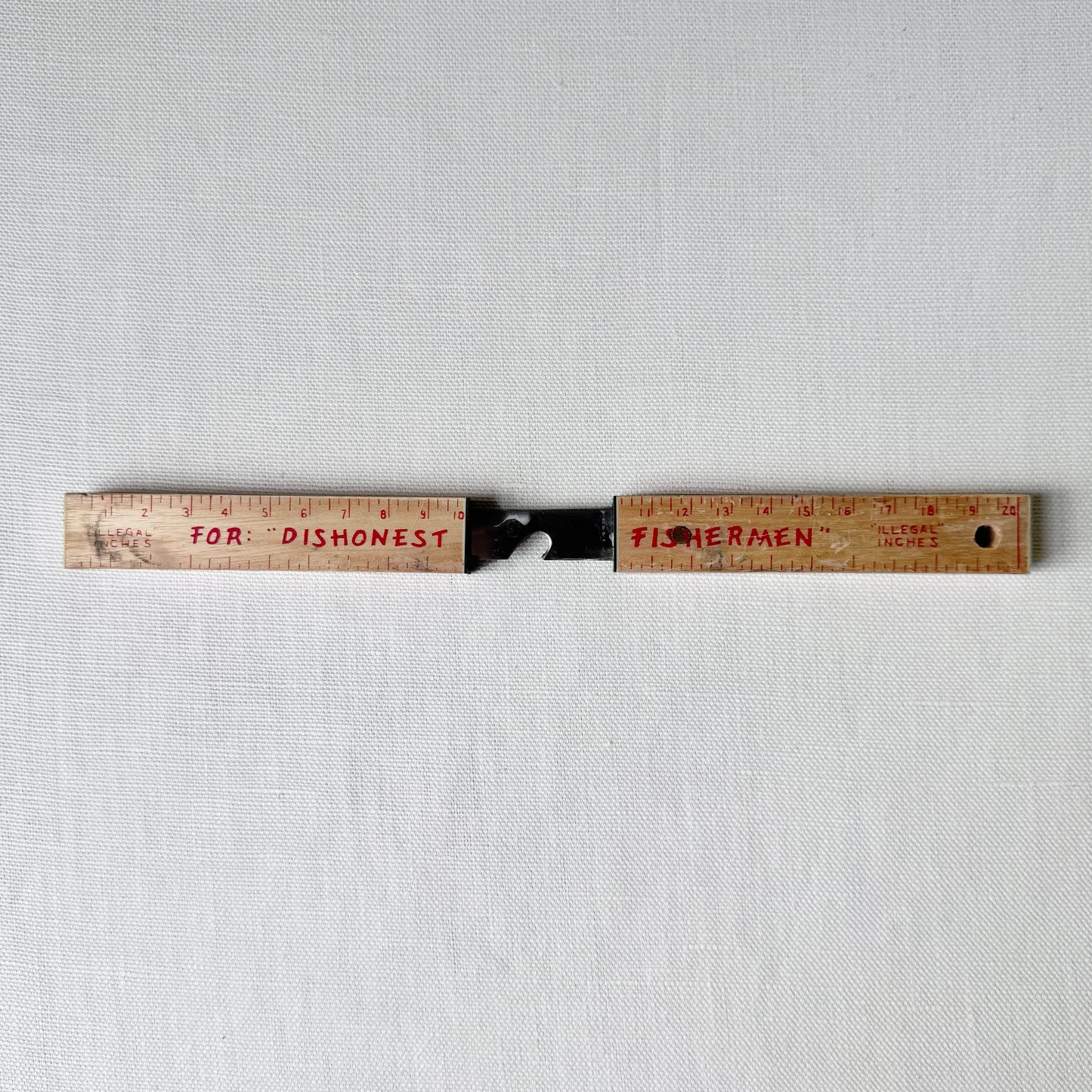 Novelty 'Honest Fisherman' Knife & Ruler