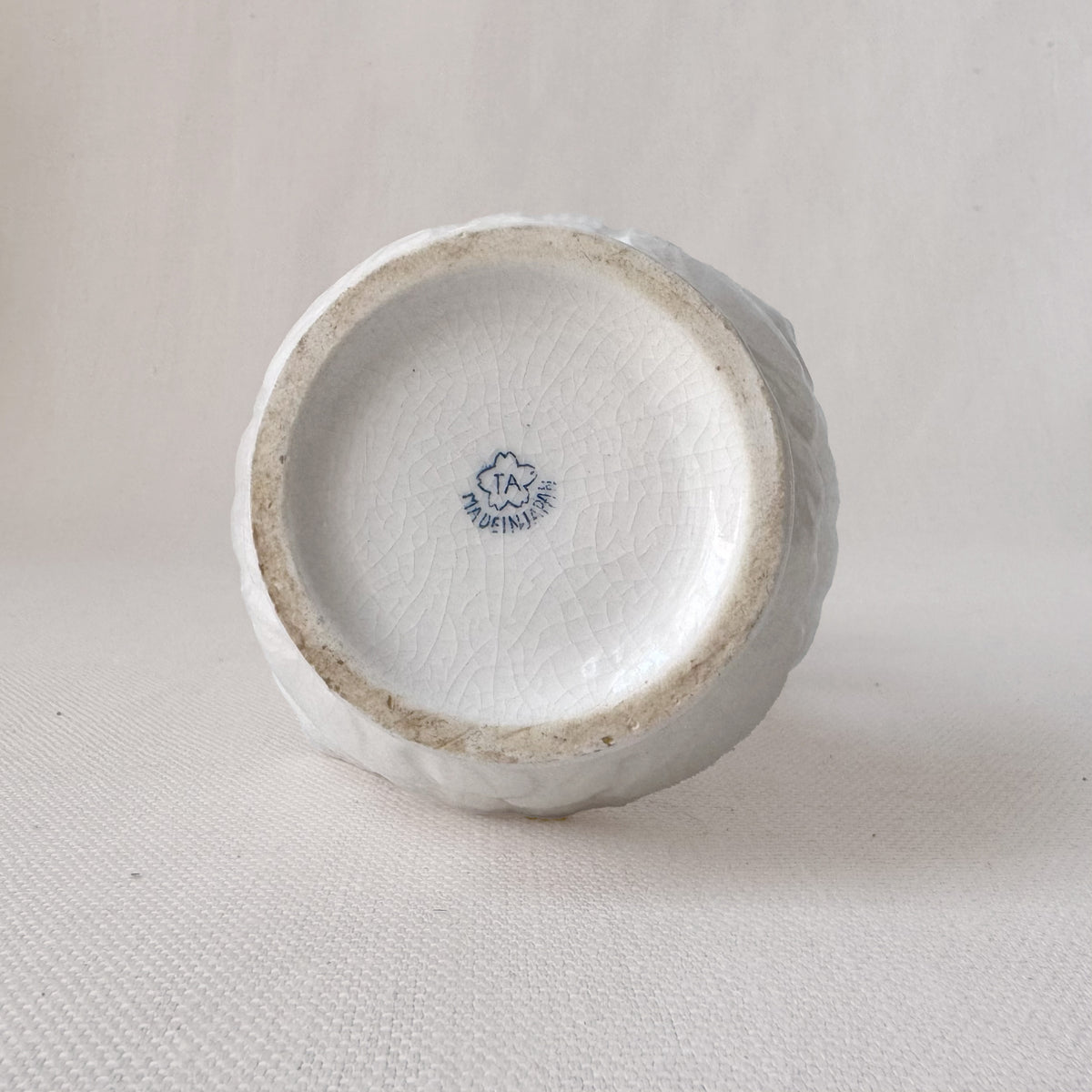 1930's Floral White Bud Vase