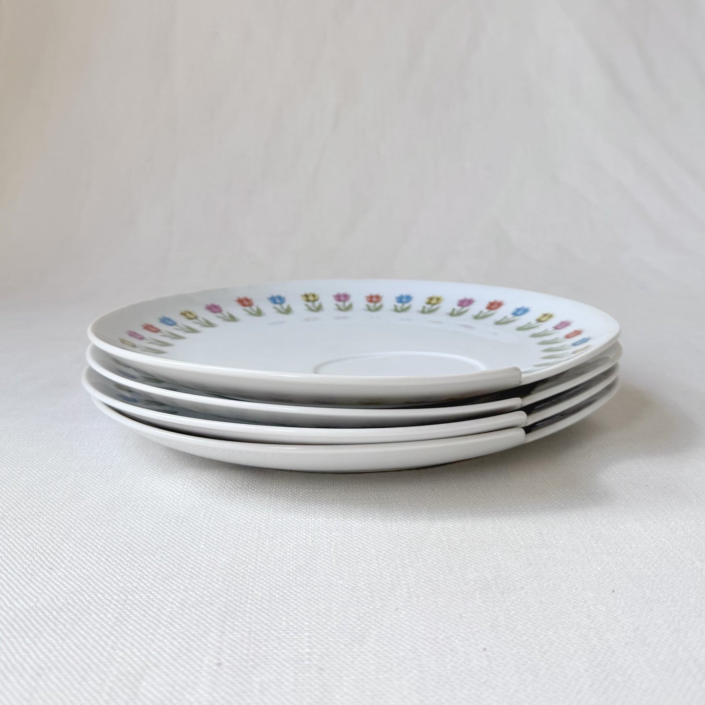 MCM Tulip Print Snack Plates