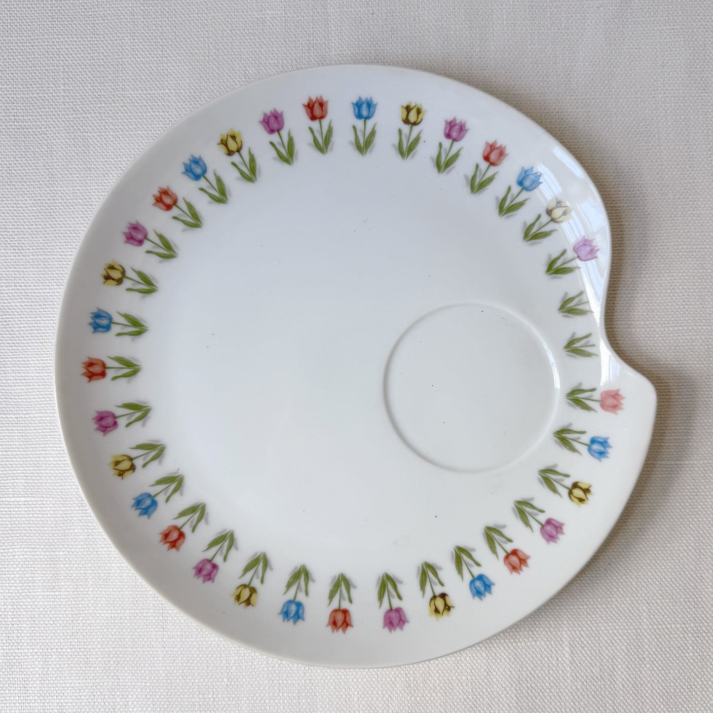 MCM Tulip Print Snack Plates