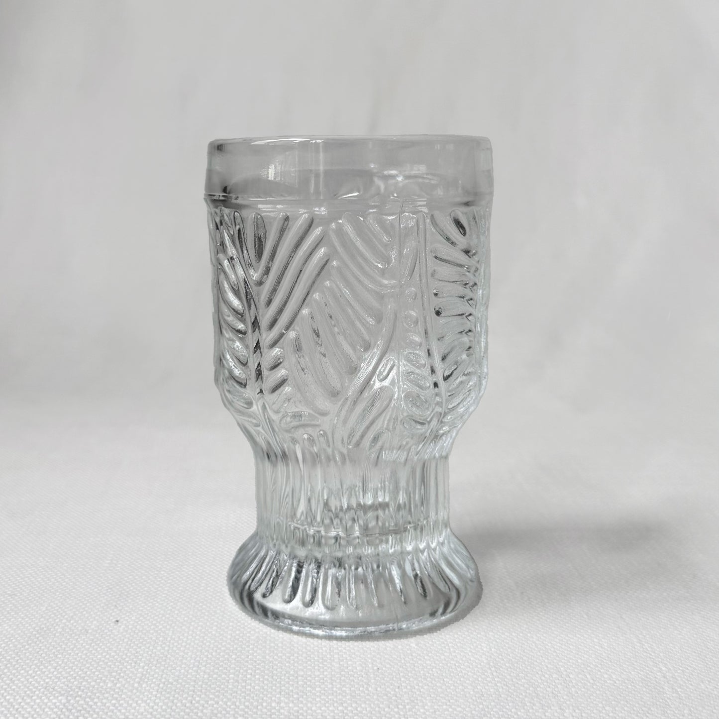 MCM Dansk Bohemian Embossed Feather Goblets